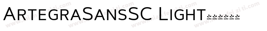 ArtegraSansSC Light字体转换